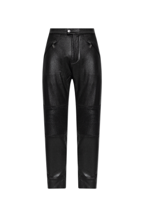 Black Leather pants P-GAST Diesel - Vitkac Italy